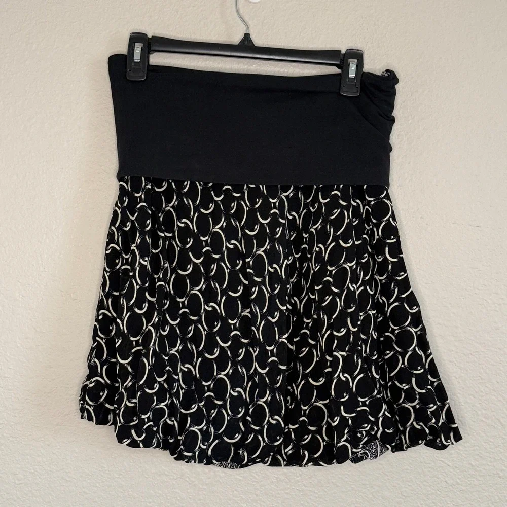 Y2K Womens Medium Fold‎ Over Bubble Skirt Fairy Grunge Whimsigoth Twee Feminine